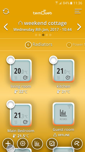 Android application termoweb screenshort