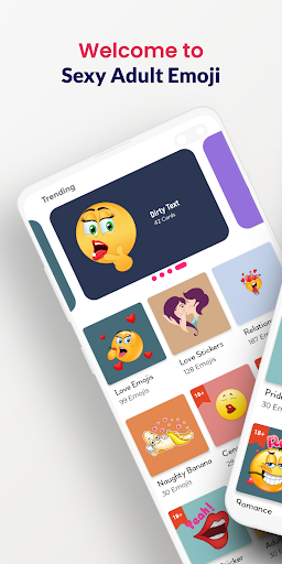 Android application Adult Emoji Dirty Party App screenshort