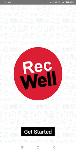 Android application Mission Wellness with RecWell screenshort