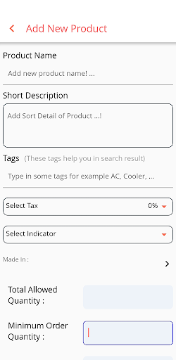 TexoVera Seller App Screen 3