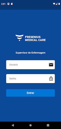 Android application Fresenius App Supervisores screenshort