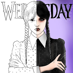 Wednesday Addams Coloring