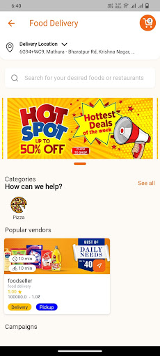 Android application NearBuy First screenshort