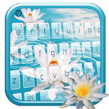 White Lilies Keyboard Theme icon