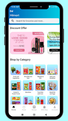 Android application Dd Milmart-Madurai Milk App screenshort