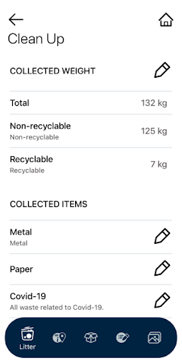 Litter Log Screen 3