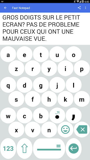 Aperçu de l'application