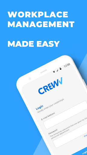 Android application Crew HR & Workplace Management screenshort