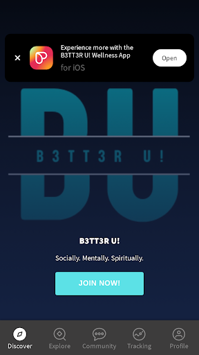 Android application B3TT3R U! Wellness screenshort