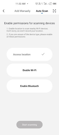 Screenshot of TECNO Smart Home