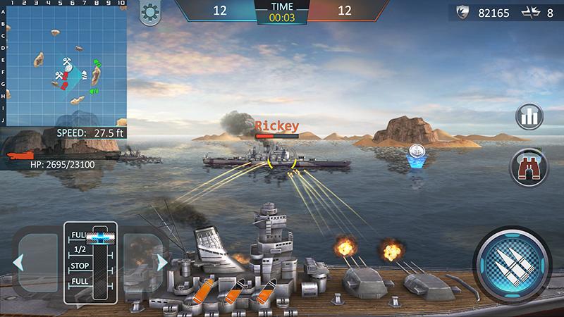 Kapal perang menyerang 3D - Warship Attack 1.0.7 APK + Mod (Unlimited money) untuk android