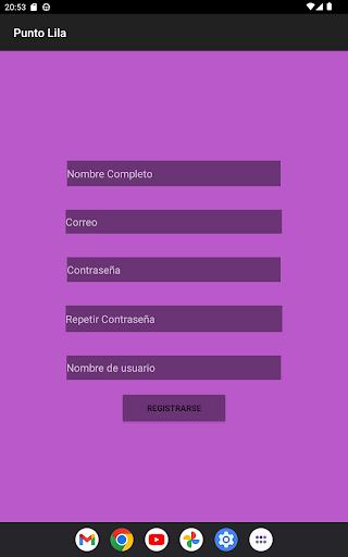 Android application Purple Point screenshort