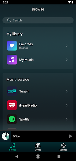 Aperçu de l'application