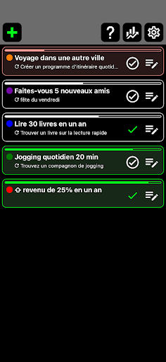 Aperçu de l'application
