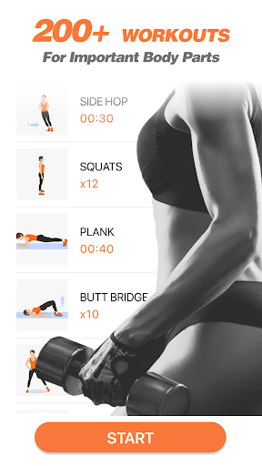 Android application Female fitness: Lose weight & screenshort