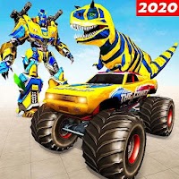 Monster Truck Transform Dino War Dragon Robot Game