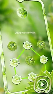 Green Floral Launcher Theme