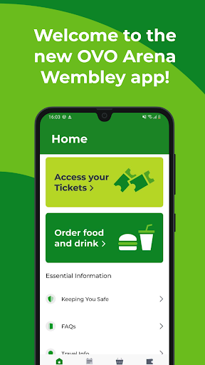 Android application OVO Arena Wembley screenshort