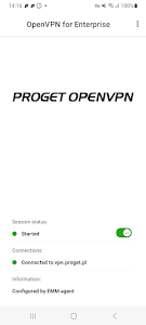 Proget OpenVPN Unknown