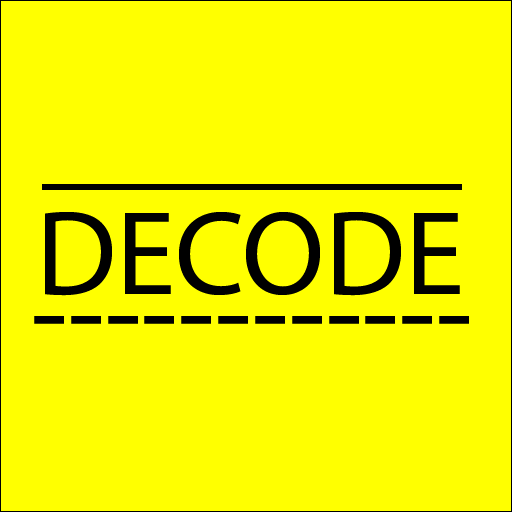 DECODE - morse and binary code logo