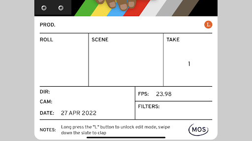 Android application Langara Film Slate screenshort