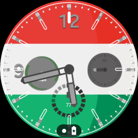 Hungary Flag Watchface Screen 3