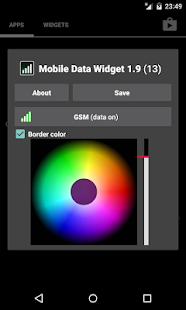 Mobile Data Widget