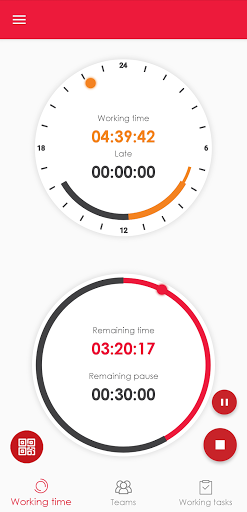 Android application Time Track screenshort
