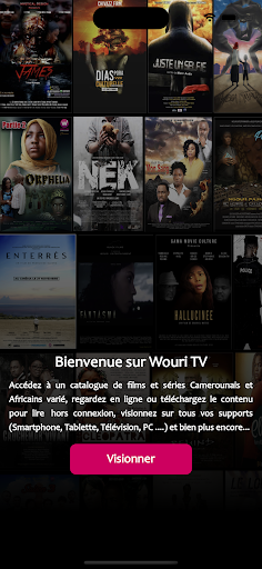 Android application Wouri TV screenshort