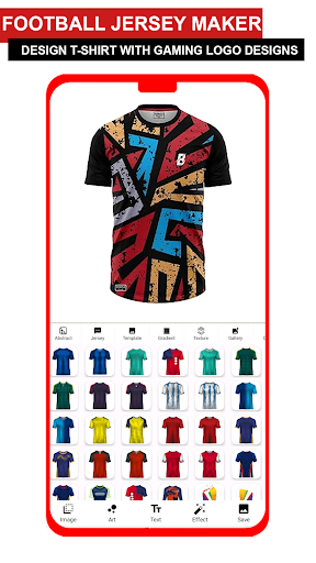 Android application Football Jersey Maker screenshort