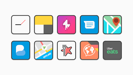 Flat Square Icon Pack Patched APK 4