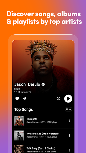 xMUSI - Simple Music Streaming Screen 3