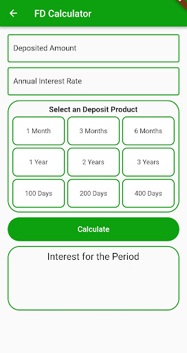 Simple Finance Calculator Screen 3