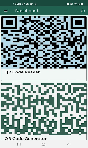 Android application QR Code Reader & Generator screenshort
