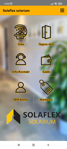Android application Solaflex solarium screenshort
