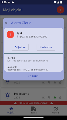 Alarm VNC Screen 2