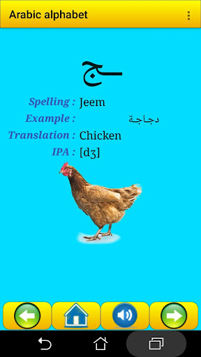 Arabic alphabet for students