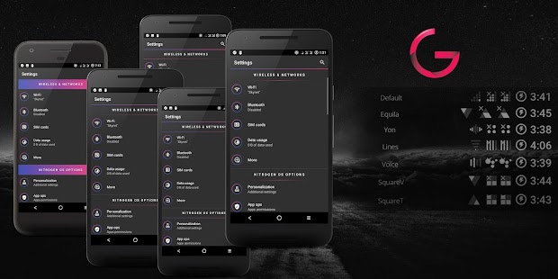 Gravija Substratum Theme لقطة شاشة