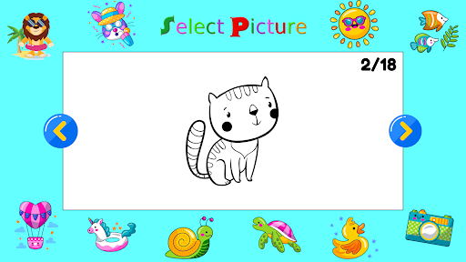 Android application Coloring Games for Kids screenshort
