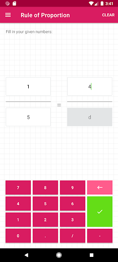 Android application Rule of Propotion screenshort