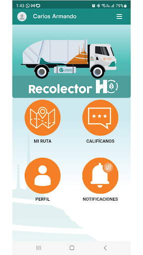 Android application Recolector H screenshort