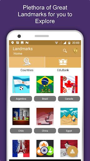 Android application World Famous Landmarks Travel screenshort