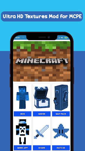 Ultra HD Textures Mod for MCPE