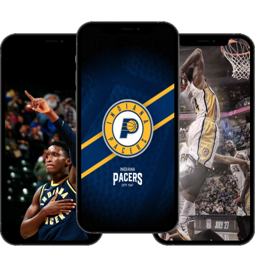 Indiana Pacers Wallpapers 4K logo