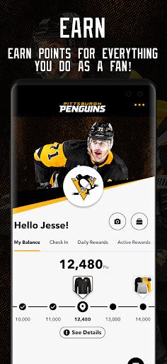 Penguins Black & Gold Premier+ Screen 3
