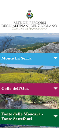 Android application Altipiani del Cicolano screenshort