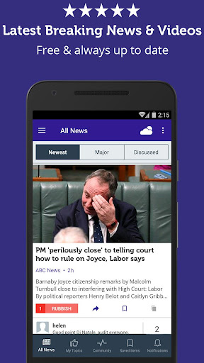Android application Australian Local & World News screenshort
