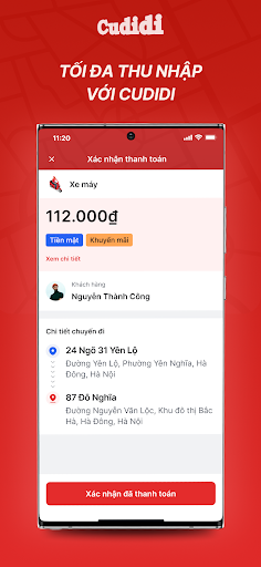 Android application Cudidi Driver screenshort