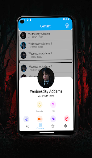 Wednesday Addam Fake Call Screen 2