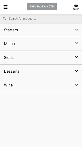 Android application Seaview Hotel screenshort